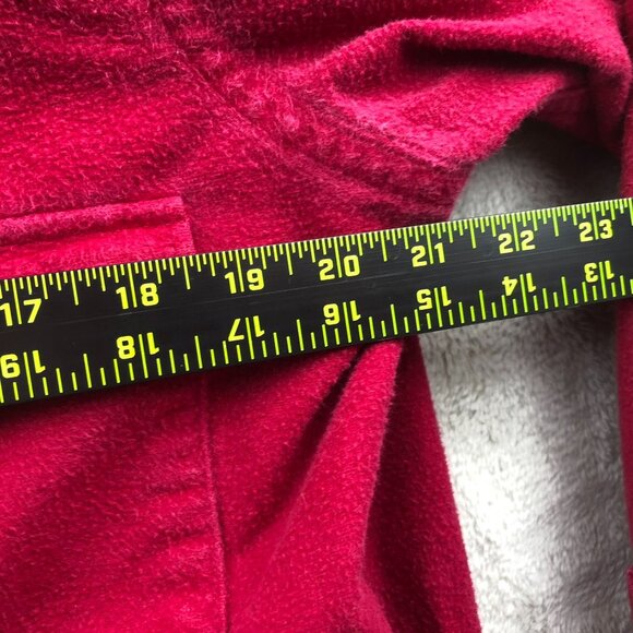 L.L. Bean Mens Dess Shirt Size 15.5 Neck M Tall Chamois Cloth Red Long Sleeve - Picture 5 of 13